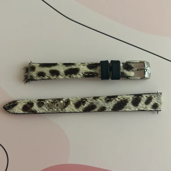 Michele | Accessories | Michele 2mm Leopard Print Watch  display picture 1